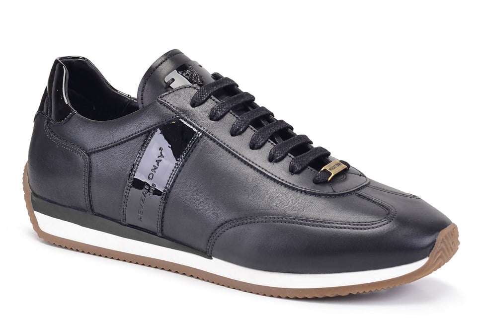 Siyah Bağcıklı Casual Sneaker