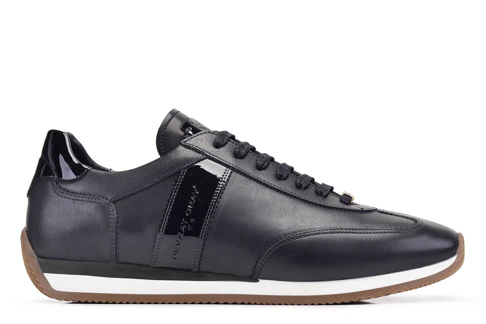 Siyah Bağcıklı Casual Sneaker