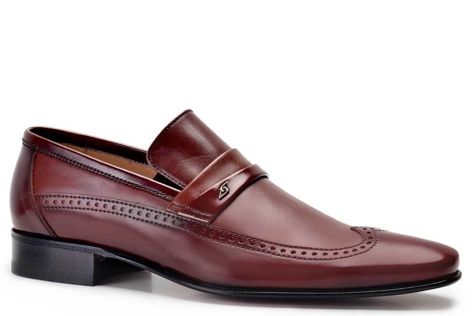 Kahverengi Klasik Loafer Kösele Erkek Ayakkabı -6975-