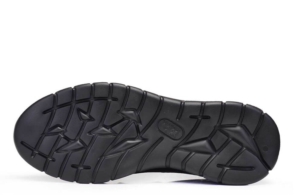 Siyah Str Baskı Erkek Sneaker Ayakkabı