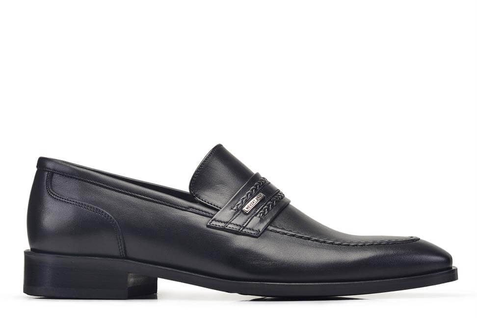 Siyah Bağcıksız Neolit Erkek Ayakkabı -08911-