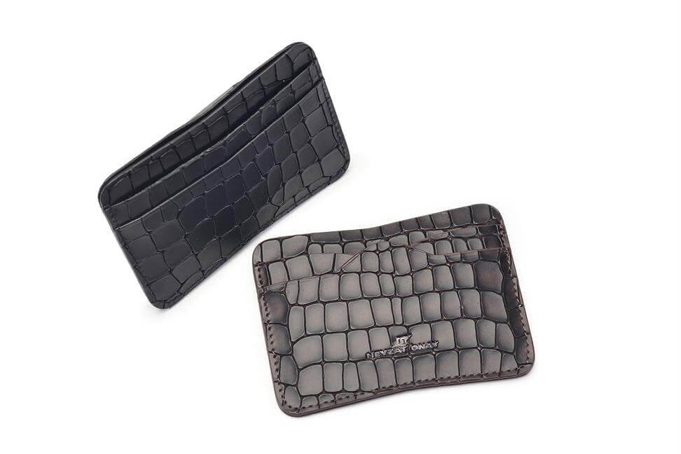 Kahverengi Kroko Deri Kartlık