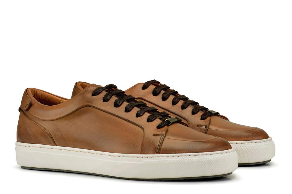 Taba Bağcıklı Erkek Sneaker Ayakkabı