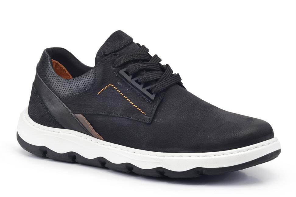 Siyah Bağcıklı Erkek Günlük Ayakkabı