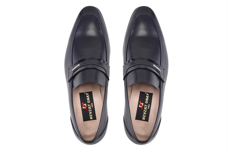 Siyah Bağcıksız Termo Erkek Ayakkabı -13921-