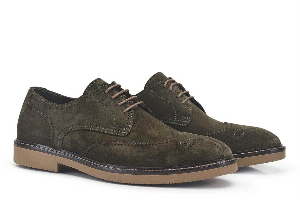 Haki Bağcıklı Erkek Ayakkabı -23201-