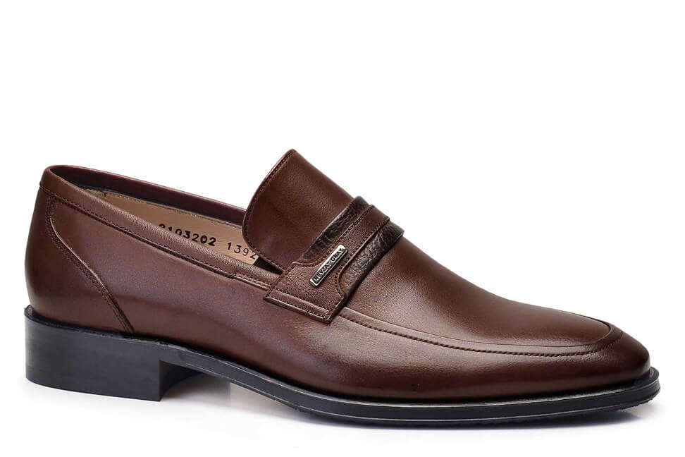 Kahverengi Klasik Loafer Erkek Ayakkabı -10452-
