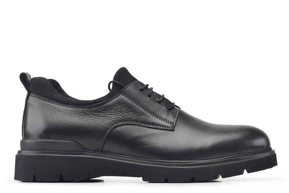 Siyah Bağcıklı Erkek Günlük Ayakkabı