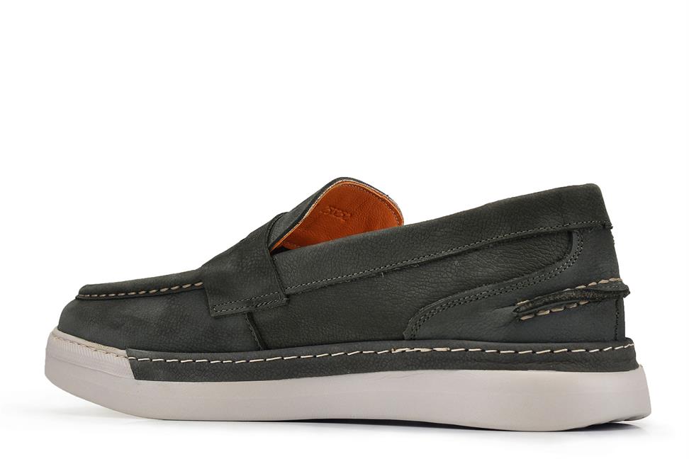 Antrasit Nubuk Bağcıksız Erkek Günlük Ayakkabı