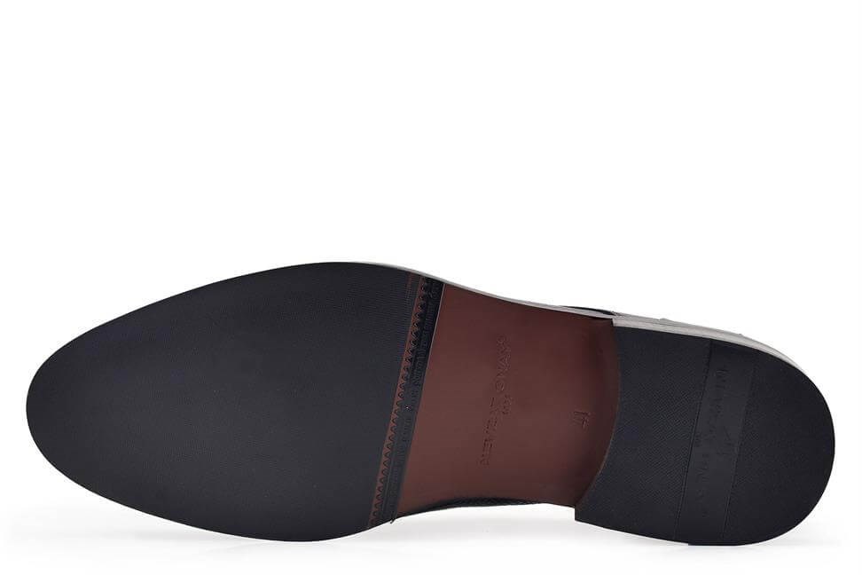 Siyah Bağcıksız Neolit Erkek Ayakkabı -54883-