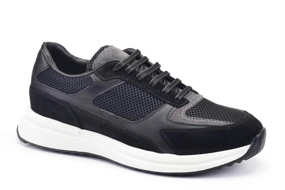 Siyah Bağcıklı Erkek Sneaker Ayakkabı
