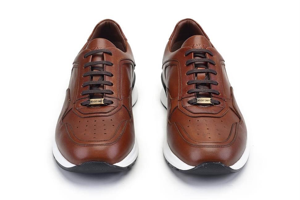 Taba Bağcıklı Erkek Sneaker Ayakkabı