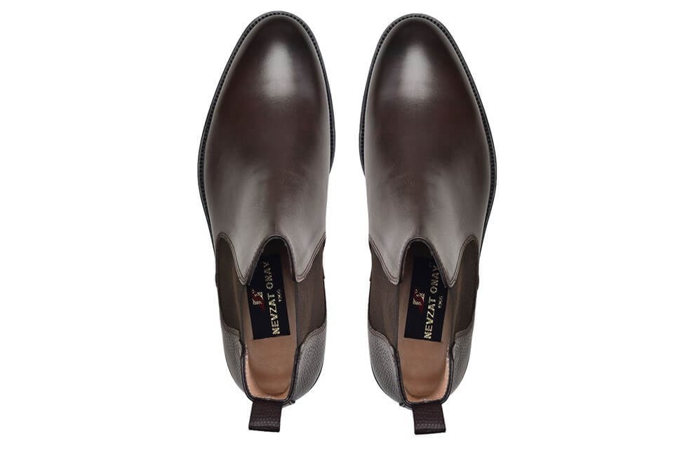 Deri Kahverengi Klasik Chelsea Erkek Bot-7915-