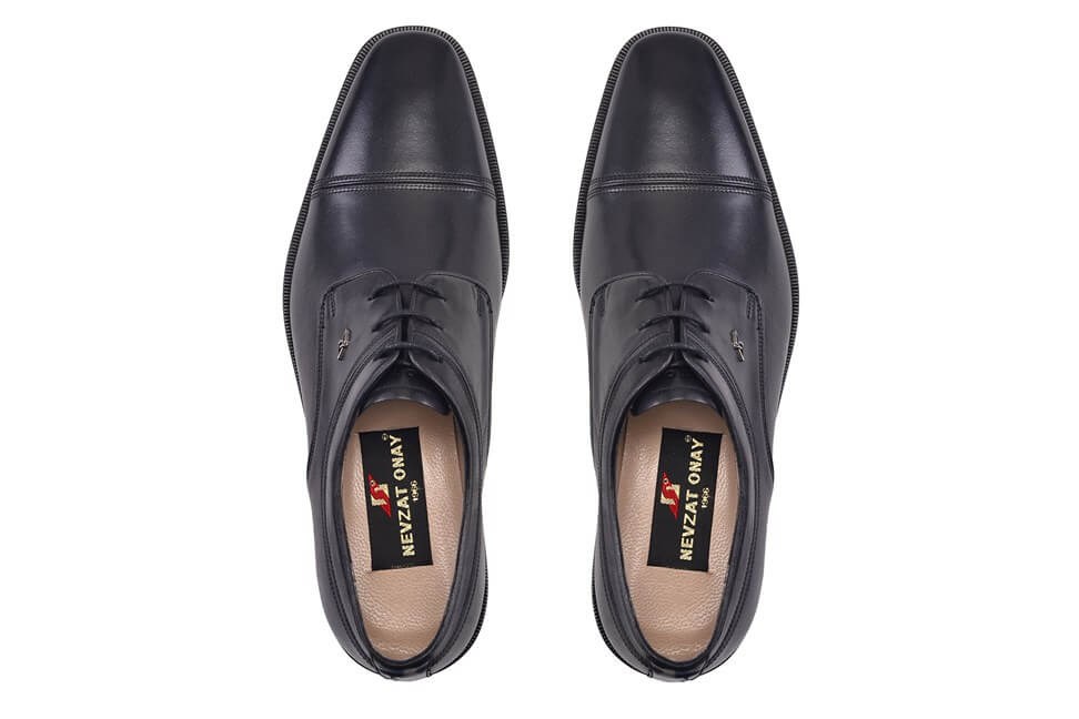 Siyah Klasik Bağcıklı Erkek Ayakkabı -7628-