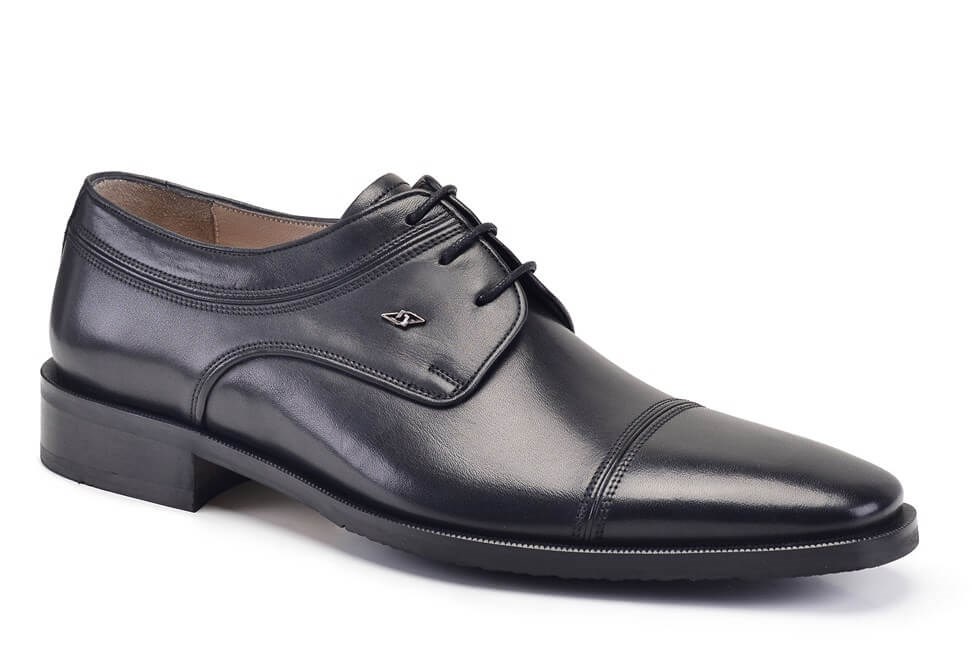 Siyah Klasik Bağcıklı Erkek Ayakkabı -7628-