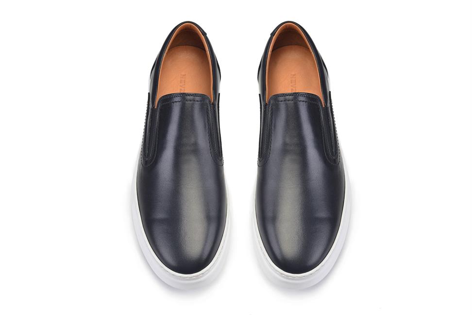 Siyah Bağcıksız Erkek Sneaker Ayakkabı