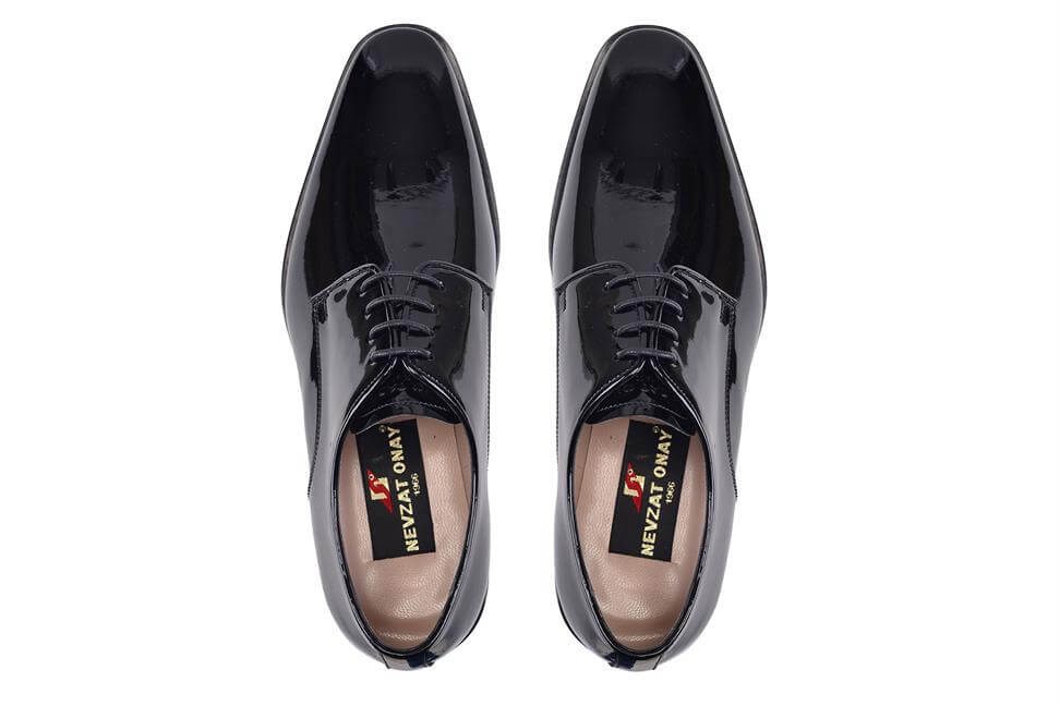 Rugan Siyah Kösele Erkek Ayakkabı -82611-