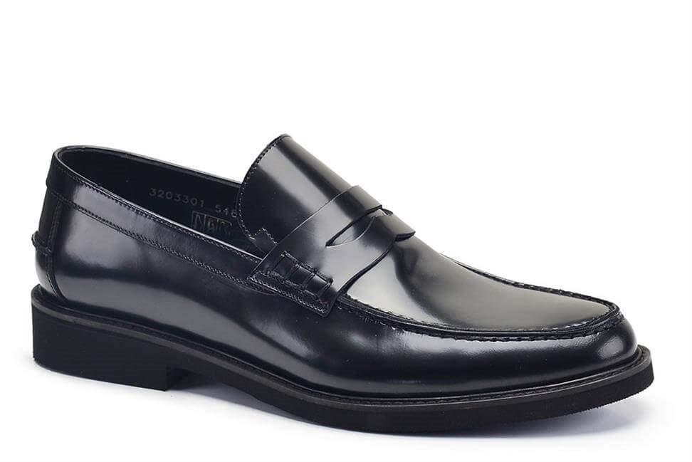 Siyah Açma Bağcıksız Erkek Günlük Ayakkabı