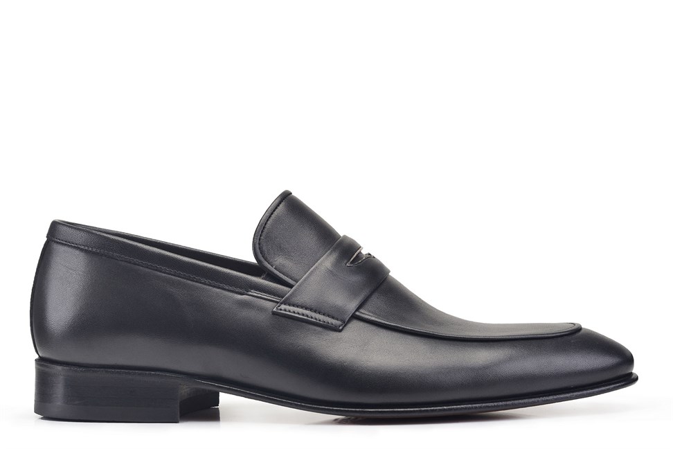 Siyah Loafer Kösele Erkek Ayakkabı