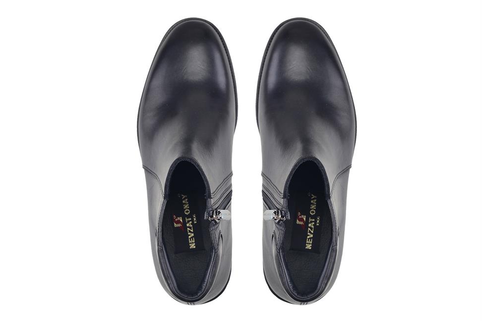 Siyah Fermuarlı Erkek Bot