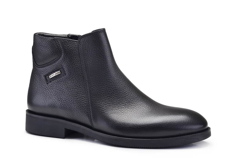 Siyah Günlük Fermuarlı Erkek Bot