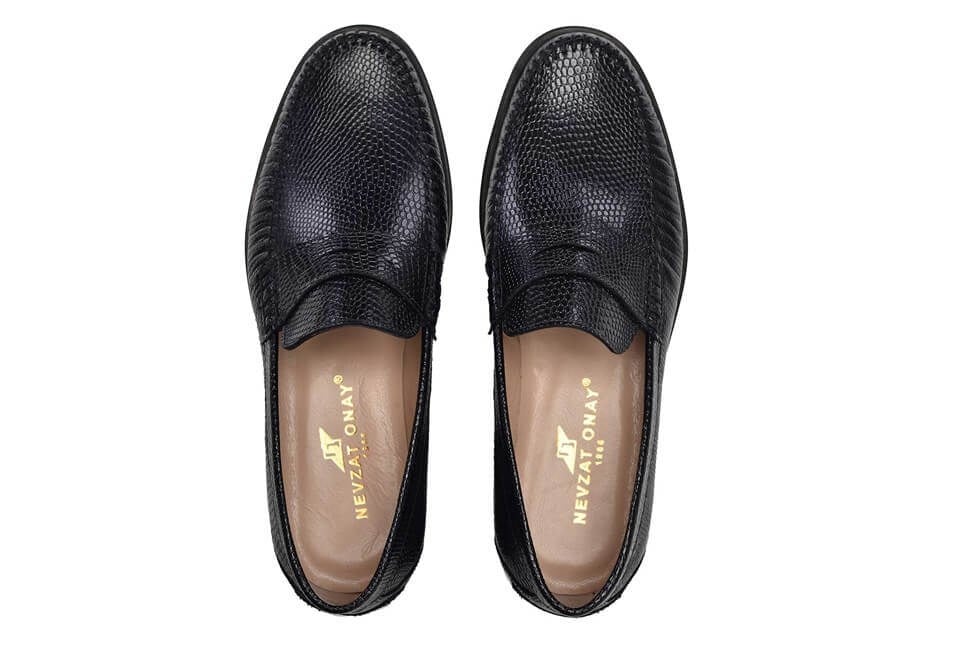 Siyah Günlük Neolit Erkek Loafer Ayakkabı