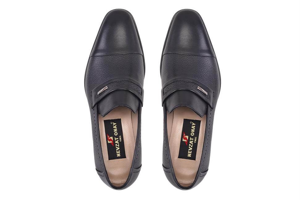 Siyah Bağcıksız Erkek Günlük Ayakkabı