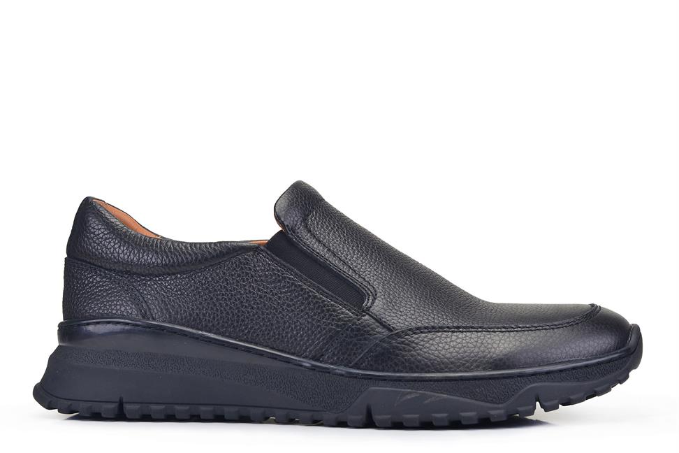 Siyah Bağcıksız Günlük Ayakkabı