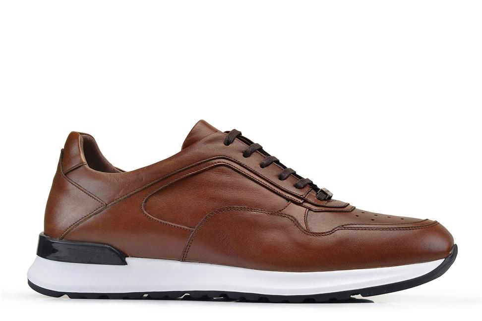 Taba Bağcıklı Erkek Sneaker Ayakkabı