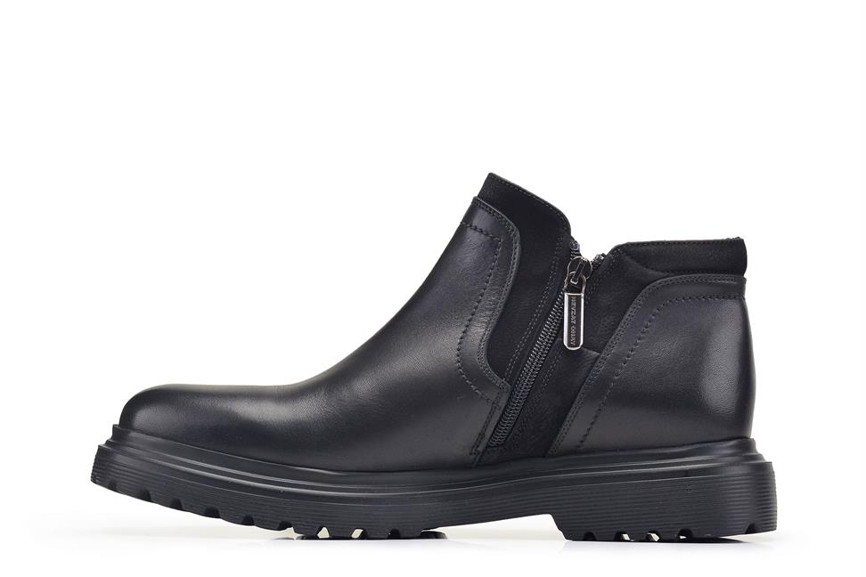 Siyah Klasik Fermuarlı Bot