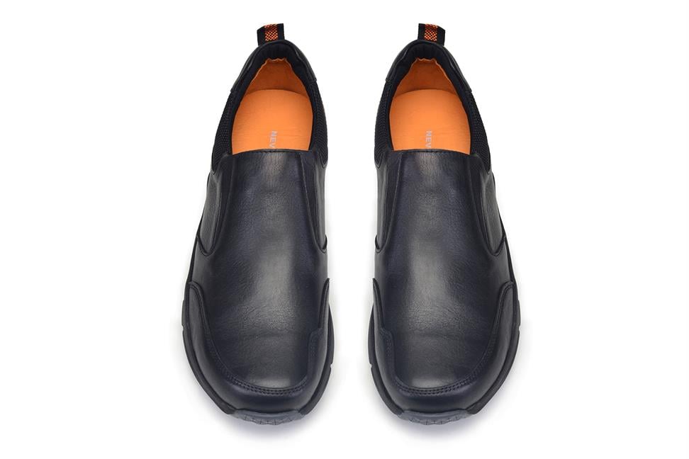 Siyah Bağcıksız Erkek Günlük Ayakkabı