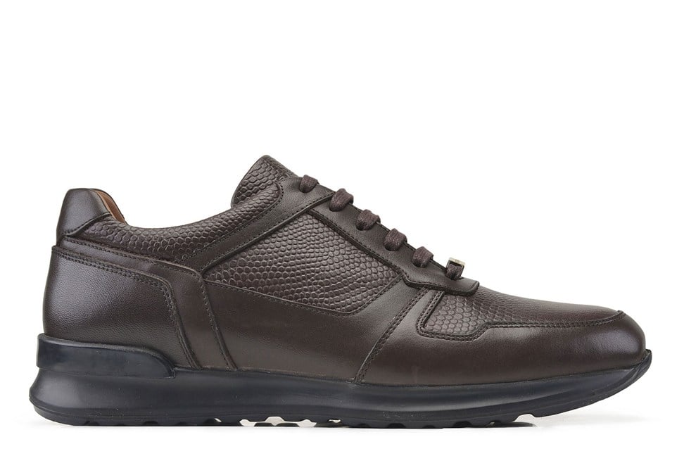 Kahverengi Bağcıklı Casual Sneaker
