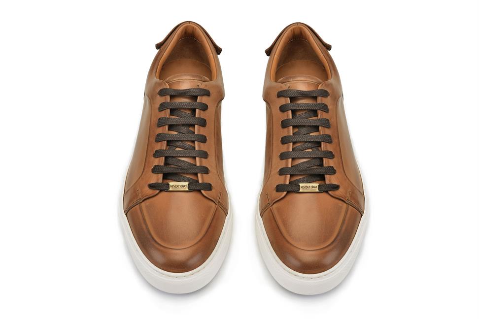 Taba Bağcıklı Erkek Sneaker Ayakkabı