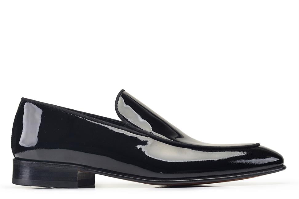 Siyah Rugan Klasik Erkek Kösele Ayakkabı