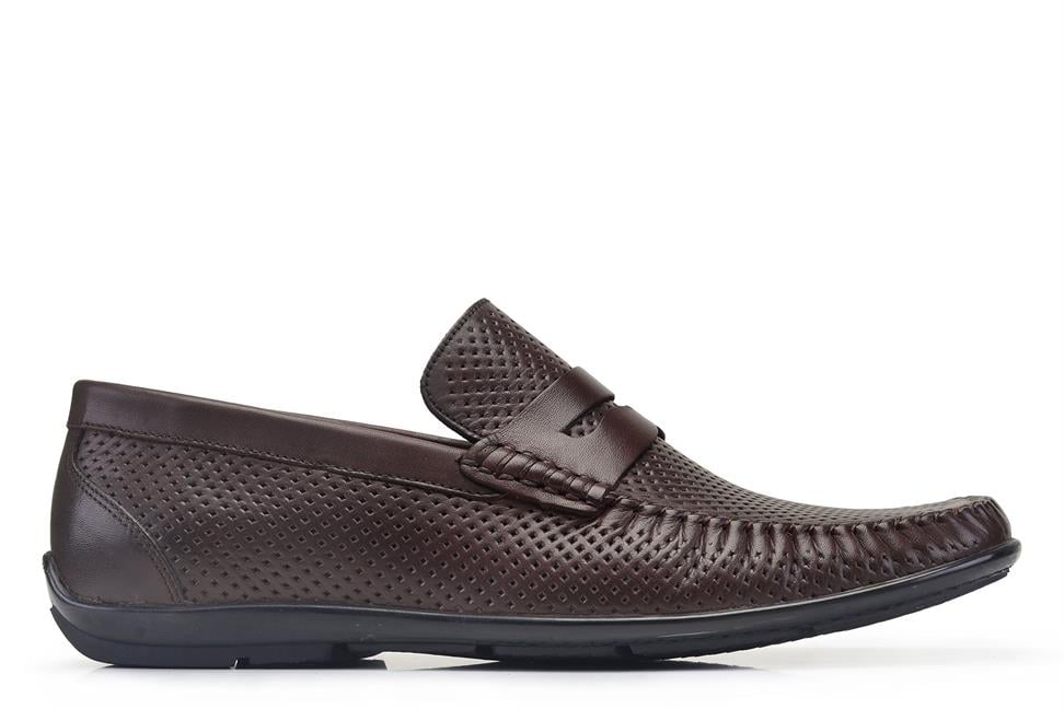 Kahverengi Yazlık Loafer Erkek Günlük Ayakkabı