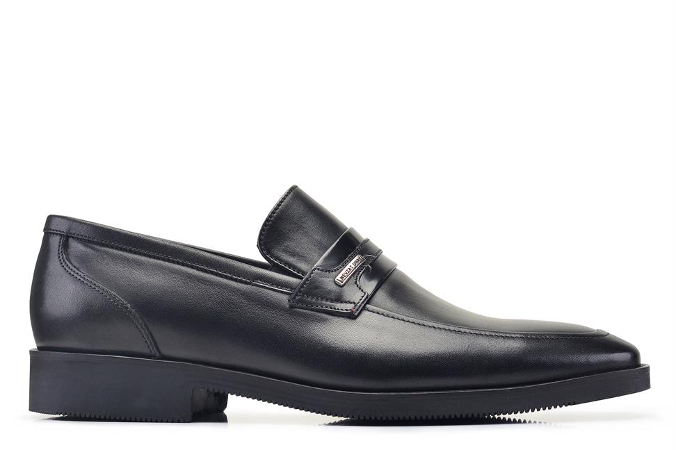 Siyah Bağcıksız Termo Erkek Ayakkabı -13921-