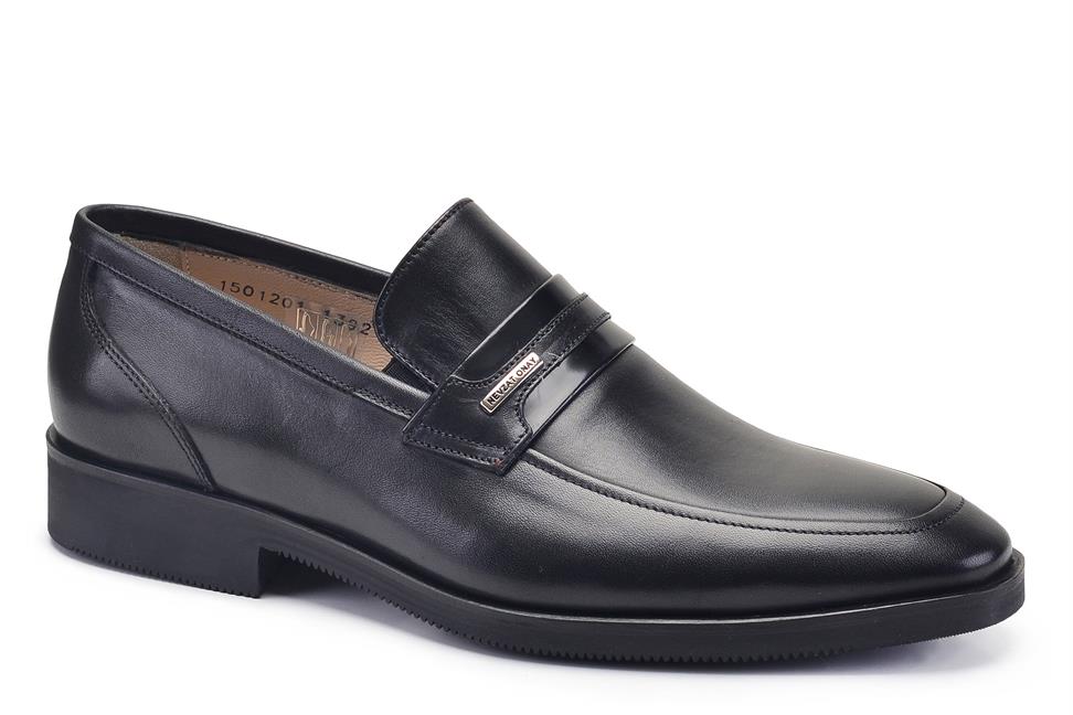 Siyah Bağcıksız Termo Erkek Ayakkabı -13921-