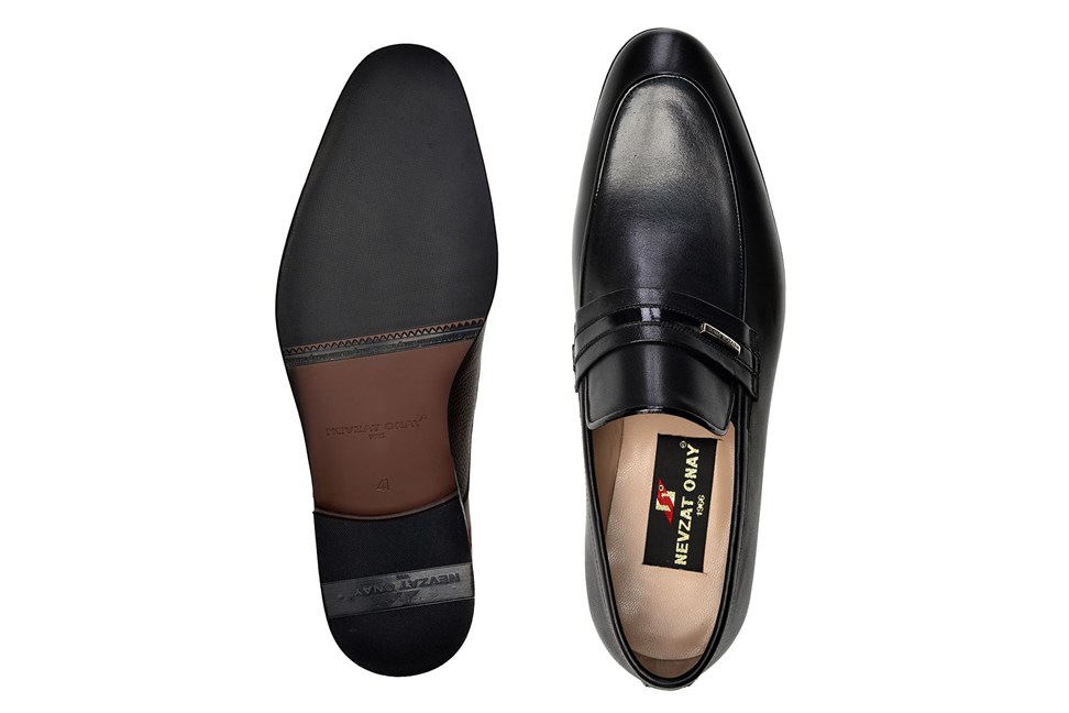 Siyah Günlük Neolit Erkek Loafer Ayakkabı