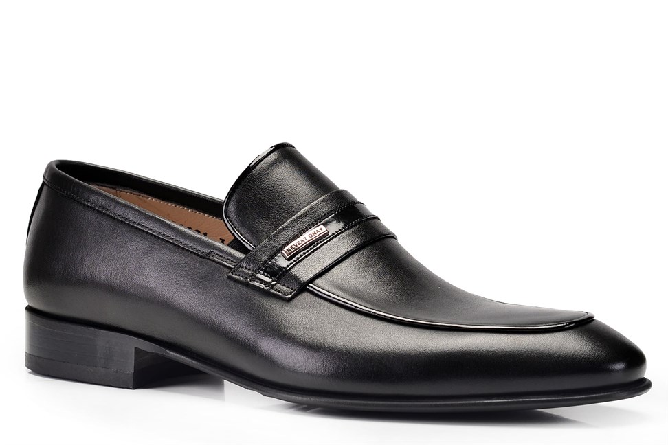 Siyah Günlük Neolit Erkek Loafer Ayakkabı