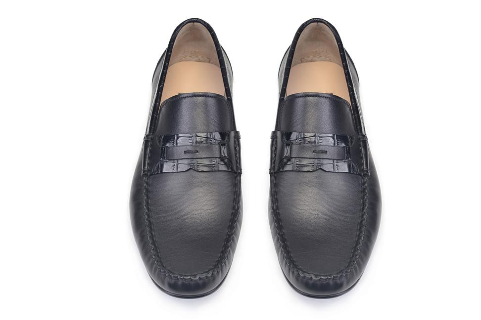 Siyah Bağcıksız Rok Erkek Ayakkabı