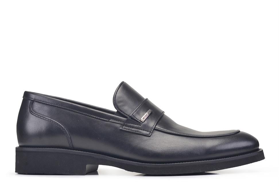 Siyah Bağcıksız Günlük Erkek Ayakkabı