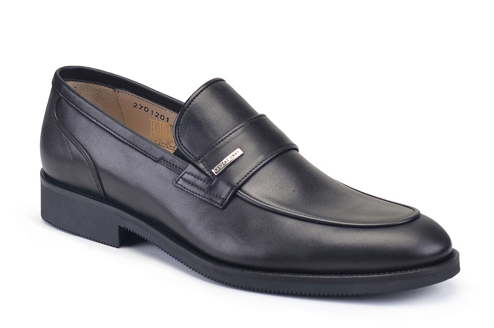 Siyah Klasik Loafer Termo Kışlık Erkek Ayakkabı