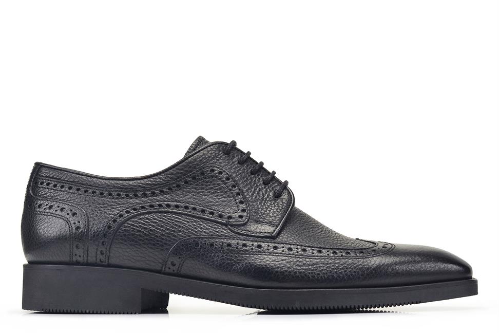 Siyah Bağcıklı Termo Erkek Ayakkabı -82591-