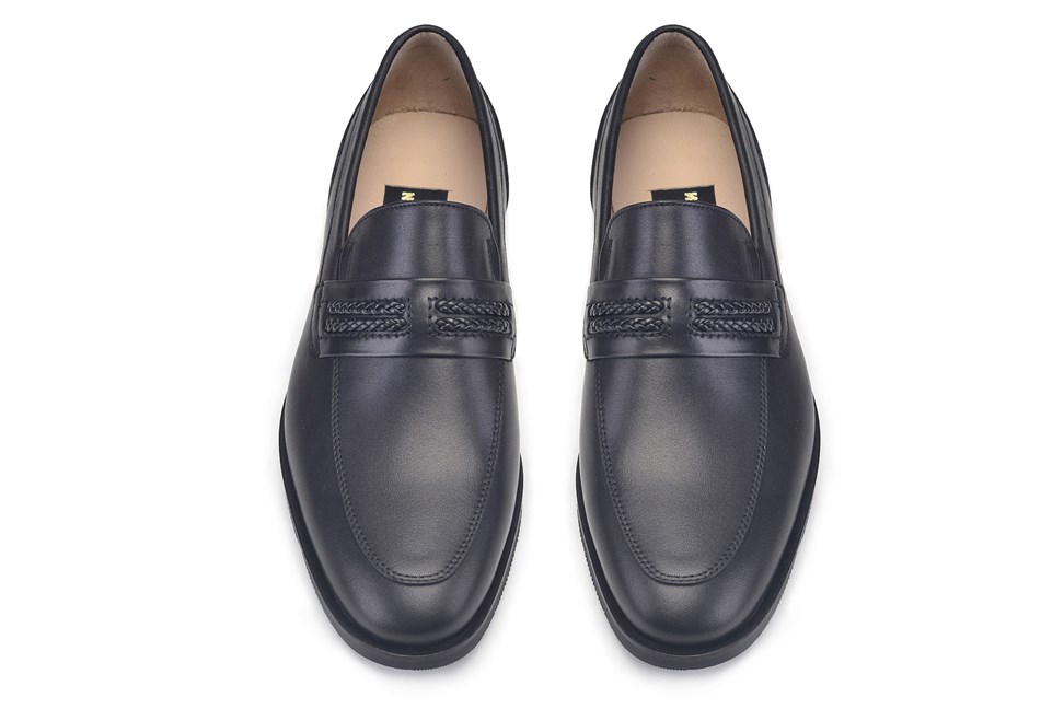 Siyah Bağcıksız Termo Erkek Ayakkabı