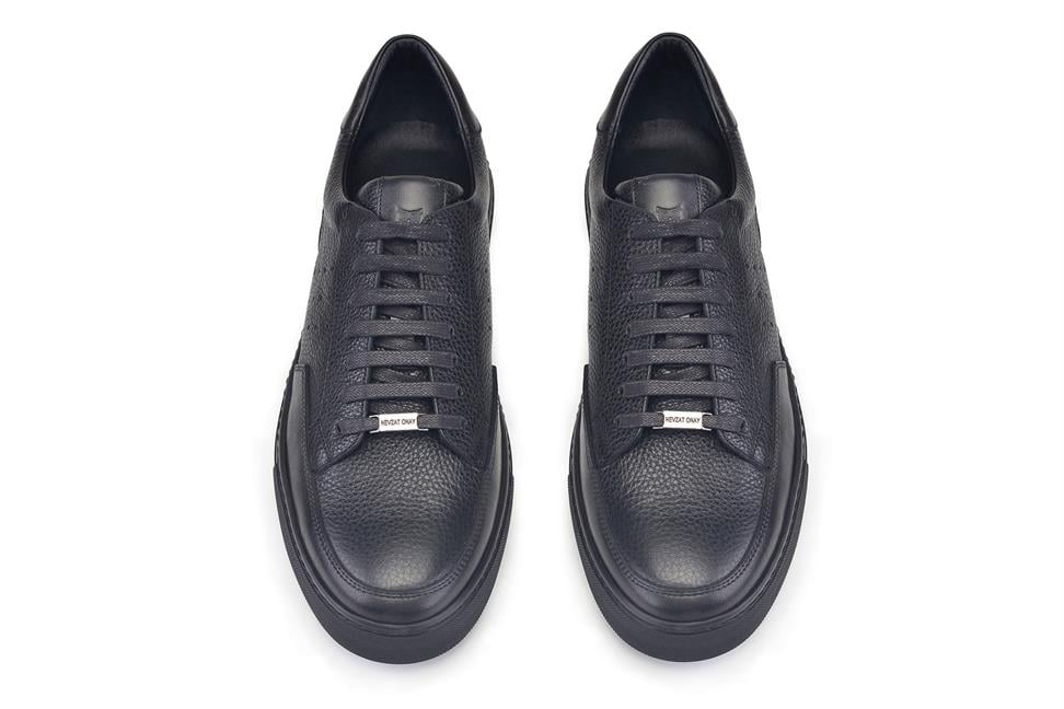 Siyah Bağcıklı Erkek Sneaker Ayakkabı