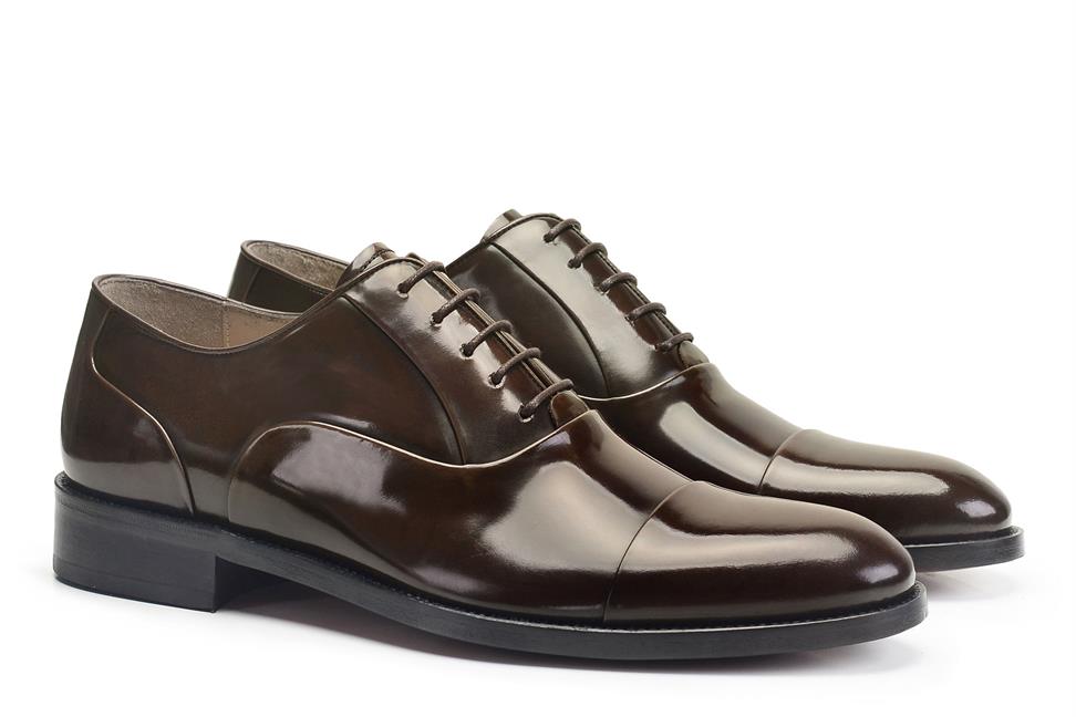 Kahve Spaz Klasik Bağcıklı Erkek Kösele Ayakkabı