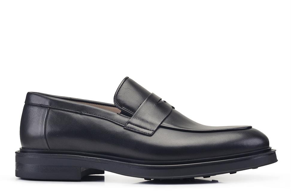 Siyah Penny Loafer Erkek Casual Ayakkabı