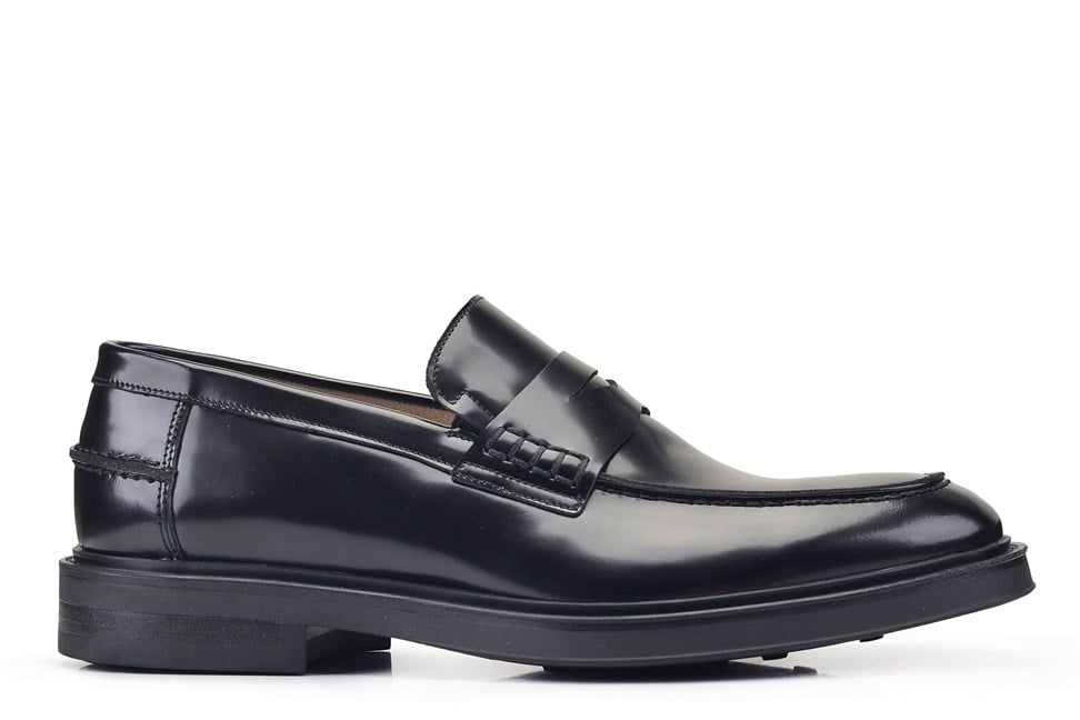 Spaz Siyah Penny Loafer Erkek Ayakkabı