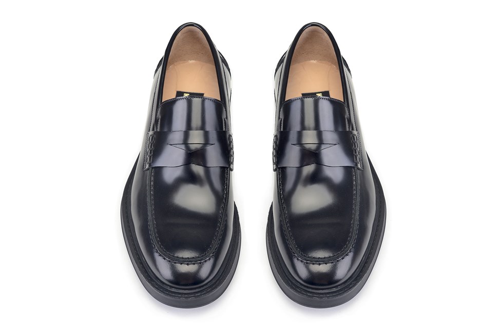 Spaz Siyah Penny Loafer Erkek Ayakkabı