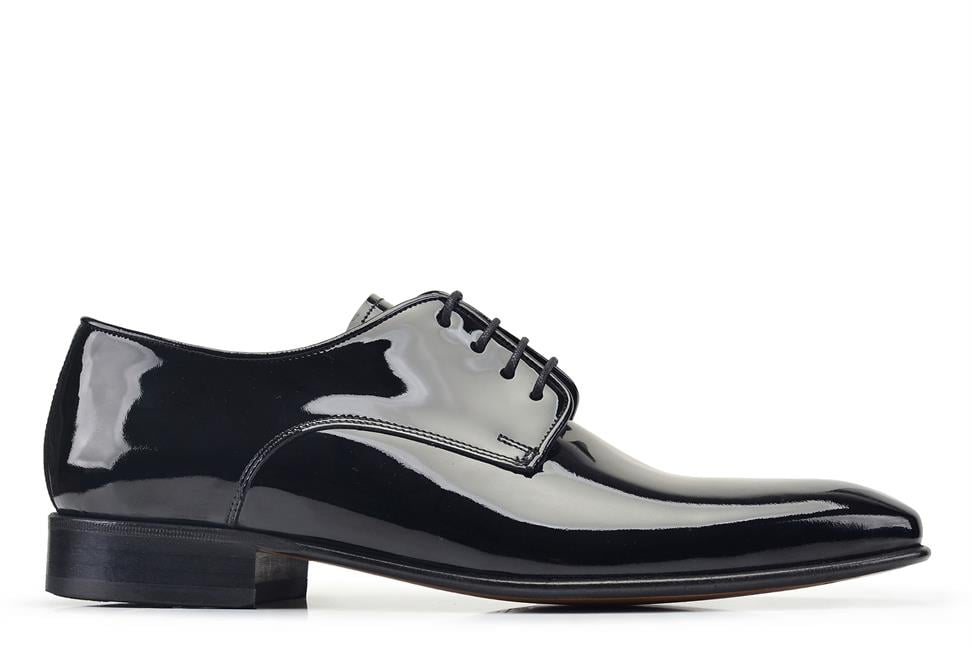 Rugan Siyah Kösele Erkek Ayakkabı -82611-